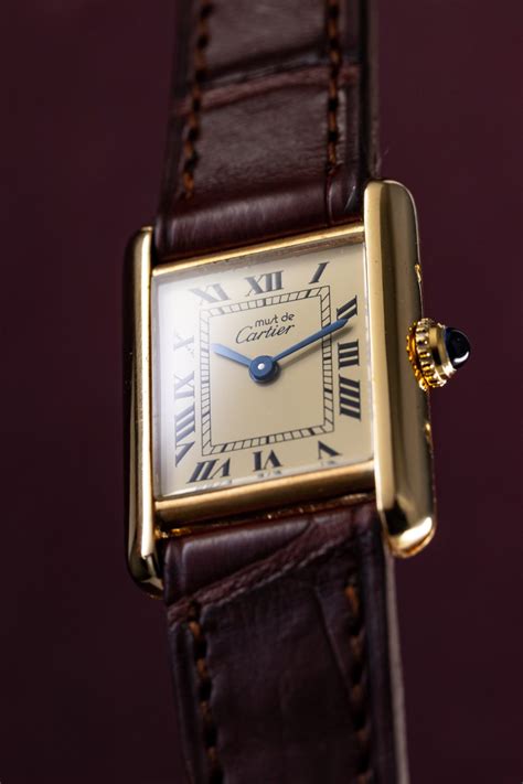 new cartier tank watch|cartier vermeil tank quartz.